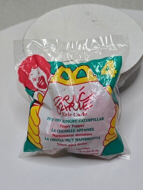 1996 McDonalds Eric Carle Finger Puppet The Very Hungry Caterpillar